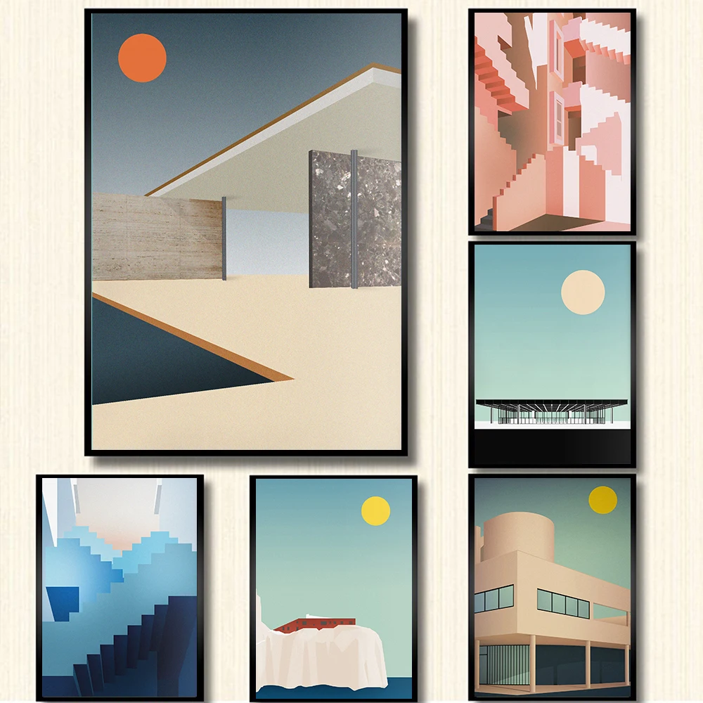 Home Barcelona - 1pc frameless Diamond Modern Minimalist Wall