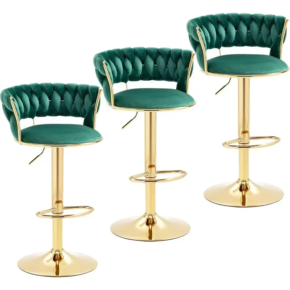Modern Velvet Bar Stools Set o - Home Bar And Counter recension och pris