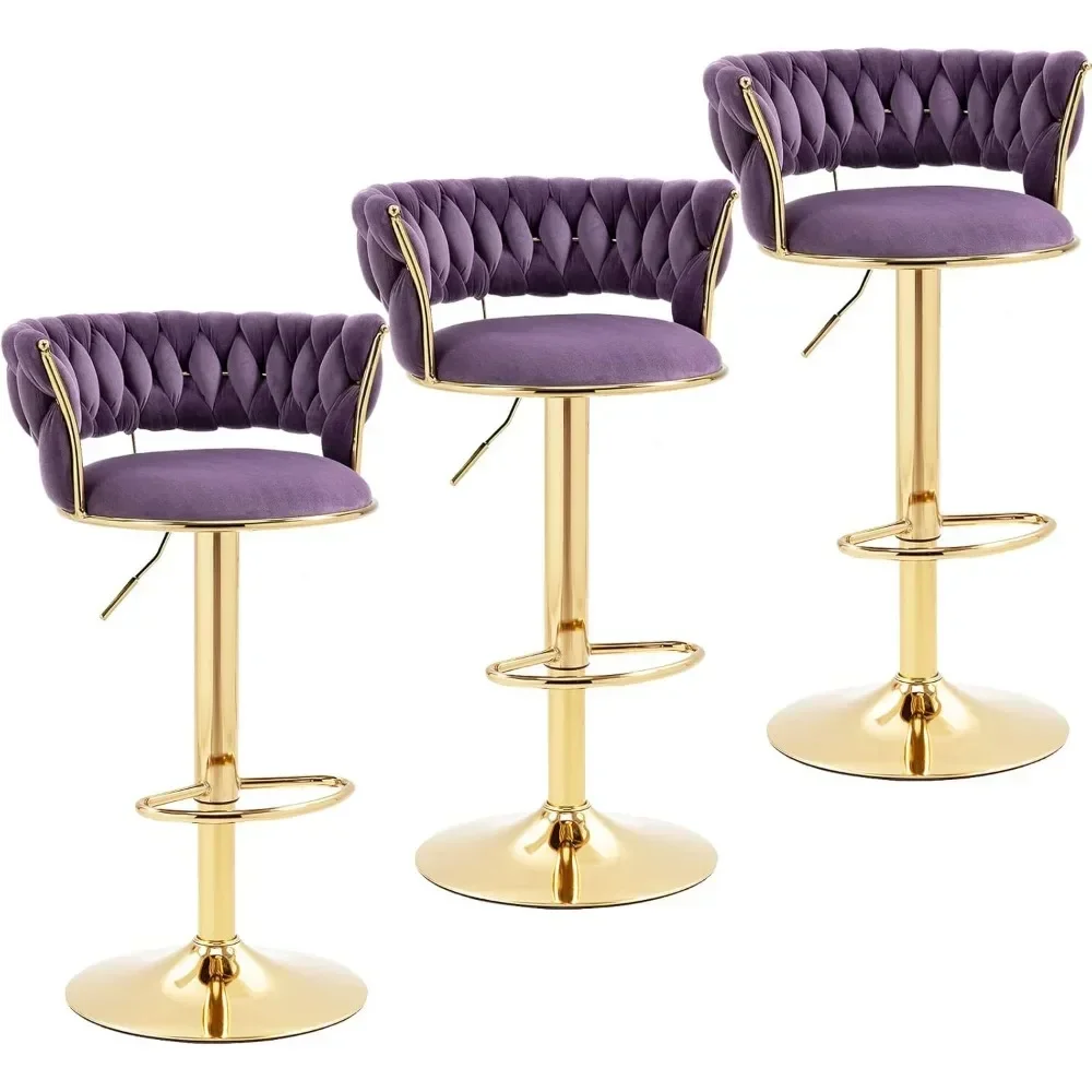 Modern Velvet Bar Stools Set o - Home Bar And Counter recension och pris