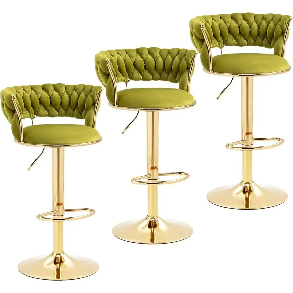Modern Velvet Bar Stools Set o - Home Bar And Counter recension och pris