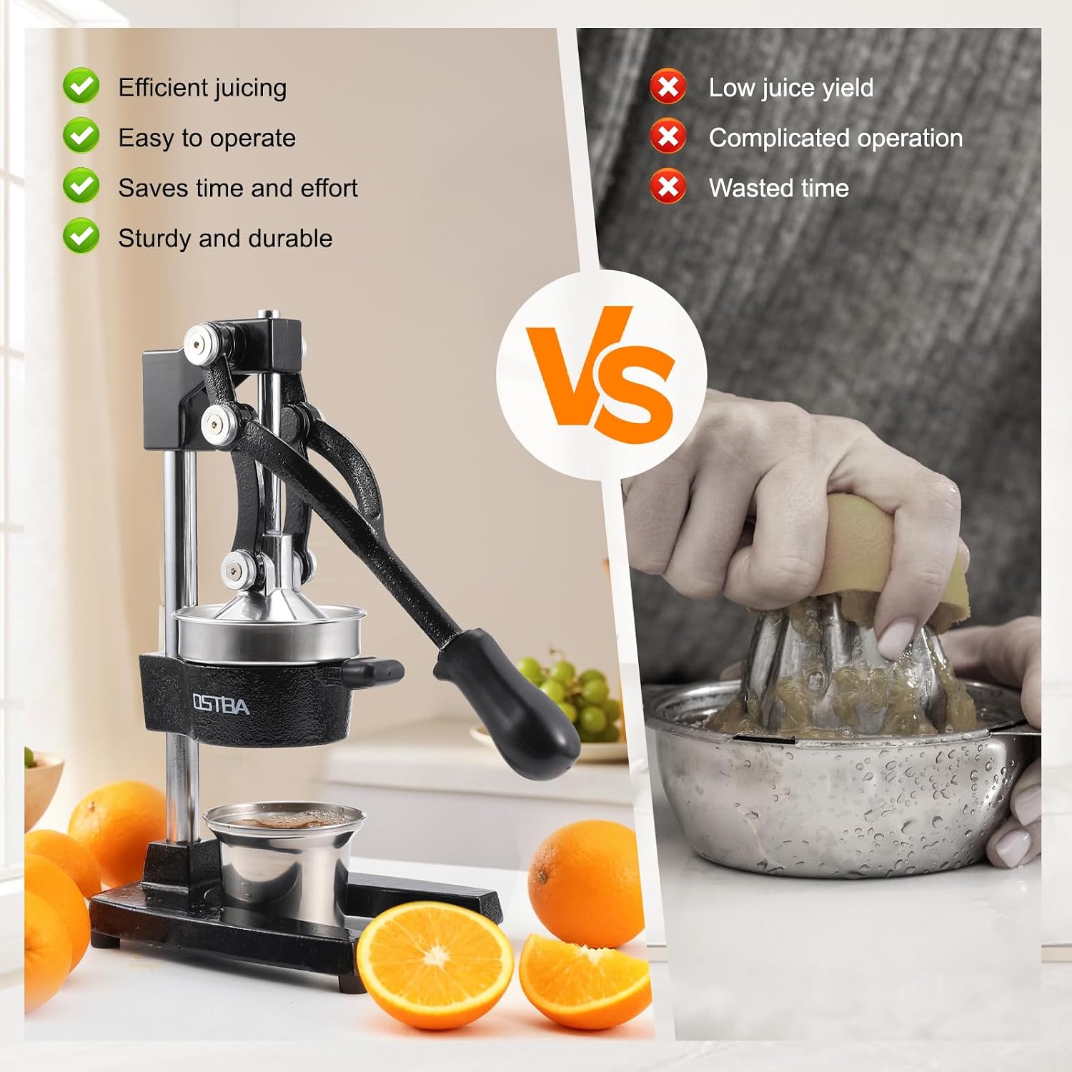 Cast Iron Manual Citrus Juicer - Citrus Juicer Bar recension och pris