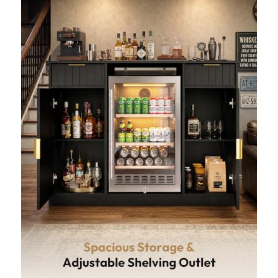 53 Coffee Bar Cabinet with Min - Home Bar And Fridge recension och pris