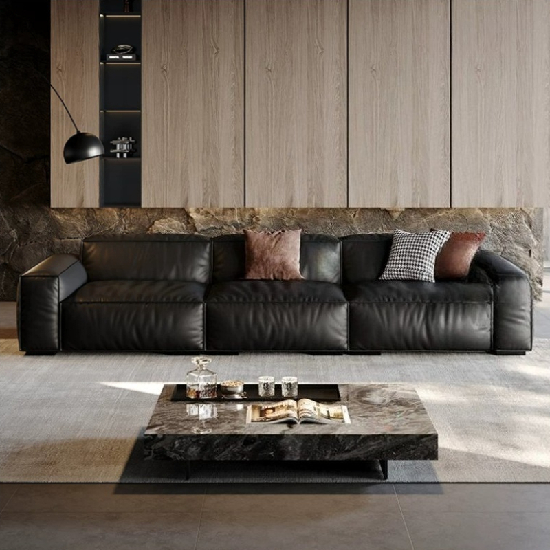 Leather Black Luxury Sofas Bar - Home Barcelona recension och pris