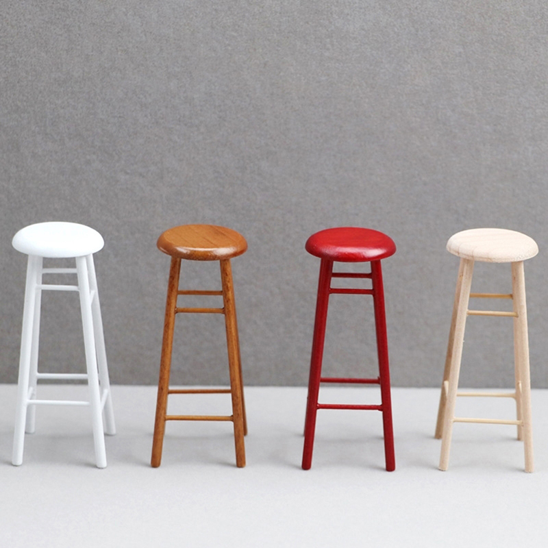 1:12 Dollhouse Miniature High  - Home Bar Stools recension och pris