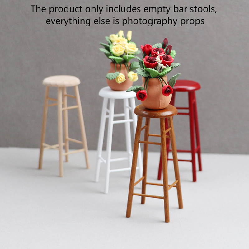 1:12 Dollhouse Miniature High  - Home Bar Stools recension och pris