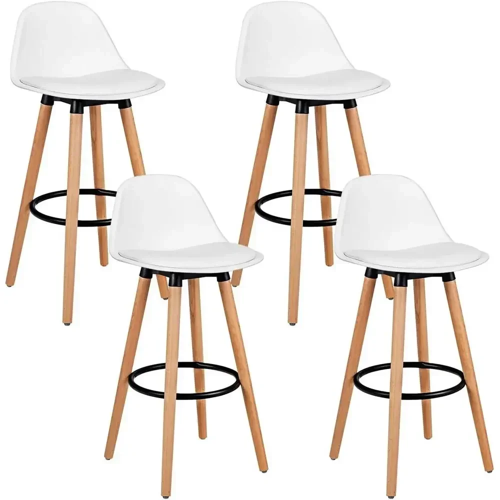 Set of 4 Bar Stools with PU Le - Home Bar Stools recension och pris
