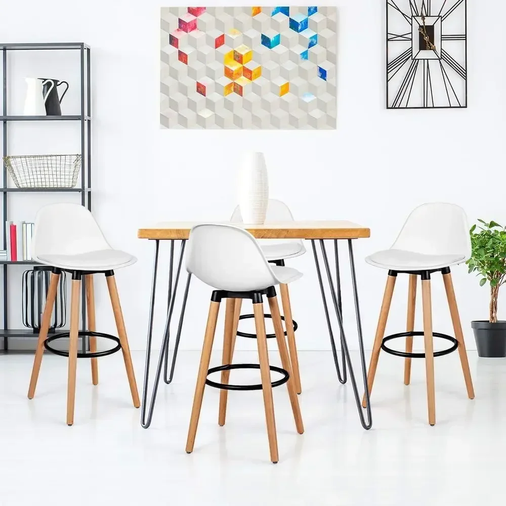 Set of 4 Bar Stools with PU Le - Home Bar Stools recension och pris