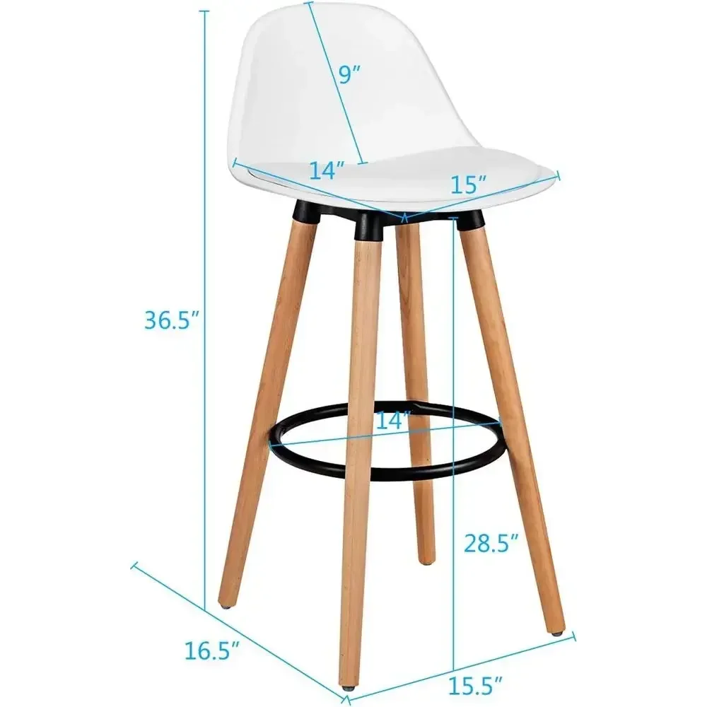 Set of 4 Bar Stools with PU Le - Home Bar Stools recension och pris