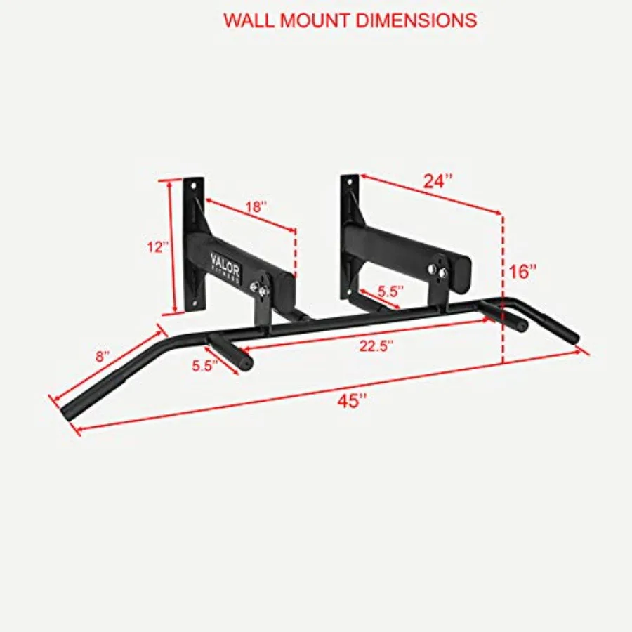 Six-Grip Pull Up Bar Wall or C - Home Bar And Gym recension och pris