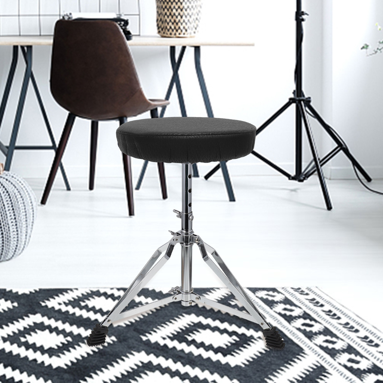 Super Round Stool Cover Black  - Home Bar Stools recension och pris
