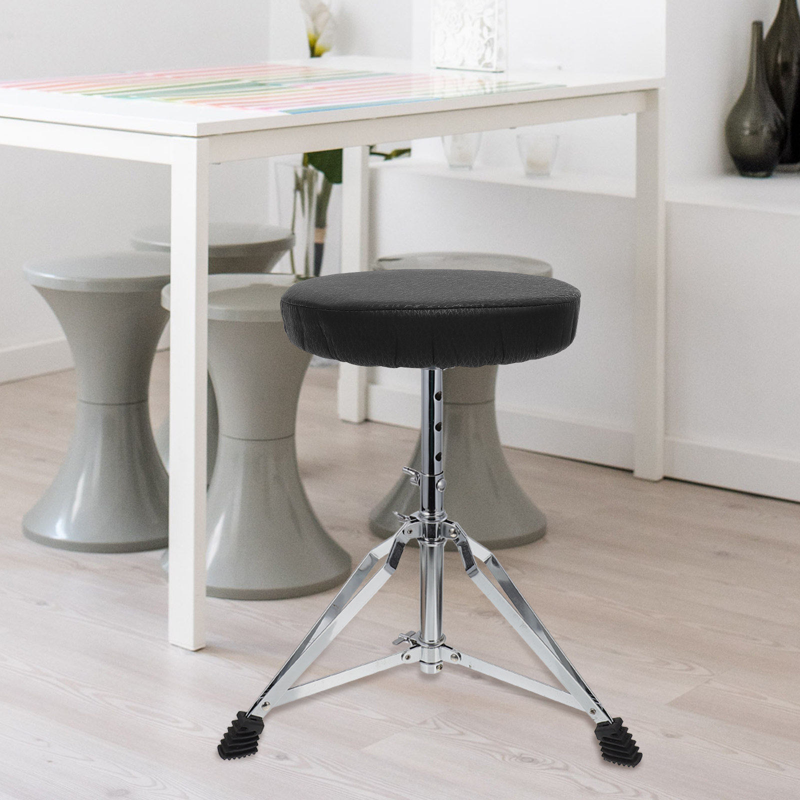 Super Round Stool Cover Black  - Home Bar Stools recension och pris