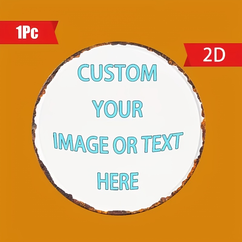 Custom Round Metal Tin Sign, P - Home Bar Accessories recension och pris