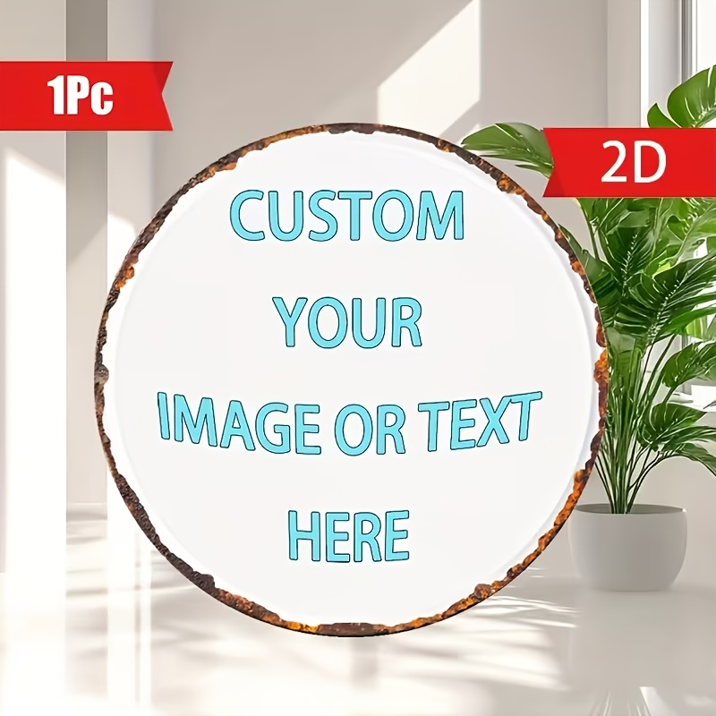 Custom Round Metal Tin Sign, P - Home Bar Accessories recension och pris